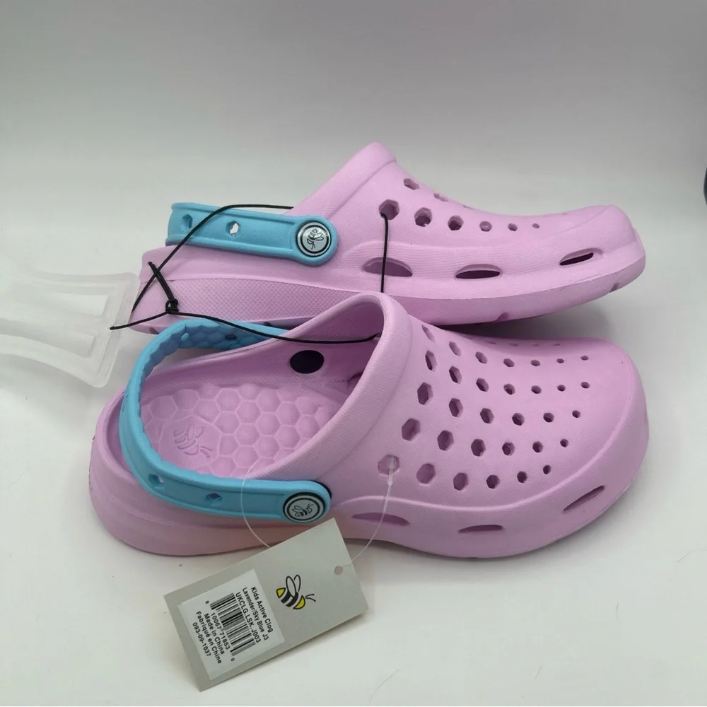 Joybees Kids Girls Lavender and Blue Active Clogs‎